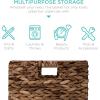imageBest Choice Products 12x12in Hyacinth Baskets Rustic Set Of 5 Multipurpose Collapsible Storage Organizer Handwoven Laundry Totes for Bedroom Living Room Shelves wInserts  NaturalBrown