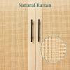 imageBest Choice Products 2Door Natural Rattan 34 x 24in Multiuse Storage Cabinet for Bathroom Living Dining Room Entryway wAdjustable Shelves