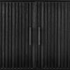 imageBest Choice Products 2Door Rattan Storage Cabinet Accent Furniture Multifunctional Cupboard for Living Room Hallway Kitchen Sideboard Buffet Table wNonScratch Foot Pads  NaturalBlack