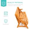imageBest Choice Products 2in1 Transforming Interchangeable Outdoor Wooden Picnic Table Garden Bench for Backyard Porch Patio Deck wUmbrella Hole  Natural