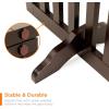 imageBest Choice Products 315in 3Panel Freestanding Wooden Pet Gate wWalk Through Door Adjustable Pen Support Feet  EspressoEspresso