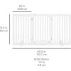 imageBest Choice Products 315in 3Panel Freestanding Wooden Pet Gate wWalk Through Door Adjustable Pen Support Feet  EspressoWhite