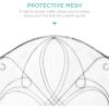 imageBest Choice Products 3Panel 55x33in Solid Wrought Iron SeeThrough Metal Fireplace Screen Spark Guard Safety Protector wDecorative Scroll  CopperPewter