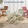 imageBest Choice Products 3Piece Acacia Wood Bistro Set Folding Patio Furniture for Backyard Balcony Deck w 2 Chairs Round Coffee Table Teak Finish  RubyNatural