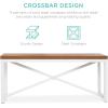 imageBest Choice Products 455in 3Piece Bench Style Dining Furniture Set 4Person SpaceSaving Dinette for Kitchen Dining Room w 2 Benches Table  Light BrownBlackBrownWhite