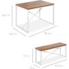 imageBest Choice Products 455in 3Piece Bench Style Dining Furniture Set 4Person SpaceSaving Dinette for Kitchen Dining Room w 2 Benches Table  Light BrownBlackBrownWhite