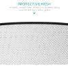 imageBest Choice Products 475x2725in 3Panel Simple Steel Mesh Fireplace Screen Fire Spark Guard Grate for Living Room Home Decor wRustic Worn Finish  BlackBlack