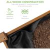 imageBest Choice Products 48 x 24 x 30 Inches Raised Garden Bed Elevated Wood Planter Box Stand for Backyard Patio Balcony with Bed Liner 200 Pound Capacity  Acorn BrownAcorn Brown