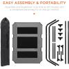 imageBest Choice Products 48in Elevated Cooling Dog Bed Outdoor Raised Mesh Pet Cot wRemovable Canopy Shade Tent Carrying Bag Breathable Fabric  GrayGray