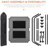 imageBest Choice Products 48in Elevated Cooling Dog Bed Outdoor Raised Mesh Pet Cot wRemovable Canopy Shade Tent Carrying Bag Breathable Fabric  GrayGray