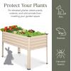 imageBest Choice Products 48x24x30in Galvanized Raised Garden Bed Metal Elevated Planter Box Vegetable Garden for Backyard Patio Balcony  CharcoalBeige