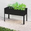 imageBest Choice Products 48x24x30in Galvanized Raised Garden Bed Metal Elevated Planter Box Vegetable Garden for Backyard Patio Balcony  CharcoalBlack