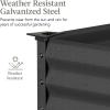 imageBest Choice Products 48x24x30in Galvanized Raised Garden Bed Metal Elevated Planter Box Vegetable Garden for Backyard Patio Balcony  CharcoalCharcoal