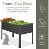 imageBest Choice Products 48x24x30in Galvanized Raised Garden Bed Metal Elevated Planter Box Vegetable Garden for Backyard Patio Balcony  CharcoalCharcoal