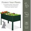 imageBest Choice Products 48x24x30in Galvanized Raised Garden Bed Metal Elevated Planter Box Vegetable Garden for Backyard Patio Balcony  CharcoalDark Green