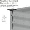 imageBest Choice Products 48x24x30in Galvanized Raised Garden Bed Metal Elevated Planter Box Vegetable Garden for Backyard Patio Balcony  CharcoalMoonlight Gray