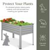 imageBest Choice Products 48x24x30in Galvanized Raised Garden Bed Metal Elevated Planter Box Vegetable Garden for Backyard Patio Balcony  CharcoalMoonlight Gray