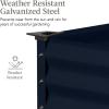imageBest Choice Products 48x24x30in Galvanized Raised Garden Bed Metal Elevated Planter Box Vegetable Garden for Backyard Patio Balcony  CharcoalNavy Blue