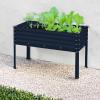 imageBest Choice Products 48x24x30in Galvanized Raised Garden Bed Metal Elevated Planter Box Vegetable Garden for Backyard Patio Balcony  CharcoalNavy Blue