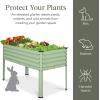 imageBest Choice Products 48x24x30in Galvanized Raised Garden Bed Metal Elevated Planter Box Vegetable Garden for Backyard Patio Balcony  CharcoalSage Green