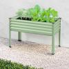 imageBest Choice Products 48x24x30in Galvanized Raised Garden Bed Metal Elevated Planter Box Vegetable Garden for Backyard Patio Balcony  CharcoalSage Green