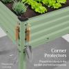 imageBest Choice Products 48x24x30in Galvanized Raised Garden Bed Metal Elevated Planter Box Vegetable Garden for Backyard Patio Balcony  CharcoalSage Green