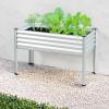 imageBest Choice Products 48x24x30in Galvanized Raised Garden Bed Metal Elevated Planter Box Vegetable Garden for Backyard Patio Balcony  CharcoalSilver