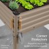 imageBest Choice Products 48x24x30in Galvanized Raised Garden Bed Metal Elevated Planter Box Vegetable Garden for Backyard Patio Balcony  CharcoalTaupe