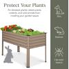 imageBest Choice Products 48x24x30in Galvanized Raised Garden Bed Metal Elevated Planter Box Vegetable Garden for Backyard Patio Balcony  CharcoalTaupe