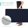 imageBest Choice Products 4in Portable QueenSize Mattress TriFold Mattress for Camping Guest Toddler Foam Plush wCarry Case  TaupeMidnight Blue