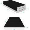 imageBest Choice Products 4in Portable QueenSize Mattress TriFold Mattress for Camping Guest Toddler Foam Plush wCarry Case  TaupeOnyx Black