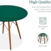 imageBest Choice Products 5Piece Dining Set Compact MidCentury Modern Table ampamp Chair Set for Home Apartment w 4 Chairs Plastic Seats Wooden Legs Metal Frame  BlueOakDark GreenWalnut