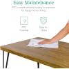 imageBest Choice Products 5Piece Metal and Wood Indoor Modern Rectangular Dining Table Furniture Set for Kitchen Dining Room Dinette Breakfast Nook w 4 Chairs  BrownBrown
