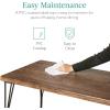 imageBest Choice Products 5Piece Metal and Wood Indoor Modern Rectangular Dining Table Furniture Set for Kitchen Dining Room Dinette Breakfast Nook w 4 Chairs  BrownDrift Brown