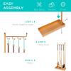 imageBest Choice Products 5Piece Modern Contemporary Fireplace Tool Set for Indoor Fireplace Dcor Outdoor Fire Pit wPoker Tongs Dust Pan Shovel Brush Ergonomic Handles  Antique GoldGold