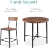 imageBest Choice Products 5Piece Modern Round Counter Height Dining Set for Home Kitchen Dining Room w 4 Chairs 15in Thick Table  BrownBrown