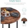 imageBest Choice Products 5Piece Modern Round Counter Height Dining Set for Home Kitchen Dining Room w 4 Chairs 15in Thick Table  BrownBrown