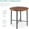 imageBest Choice Products 5Piece Modern Round Counter Height Dining Set for Home Kitchen Dining Room w 4 Chairs 15in Thick Table  BrownBrown