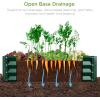 imageBest Choice Products 6x3x1ft Outdoor Metal Raised Garden Bed Box Vegetable Planter for Vegetables Flowers Herbs and Succulents  Dark GreenDark Green