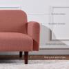 imageBest Choice Products 77quot Mid Century Modern Velvet Loveseat Sofa Couch Convertible Sofa Sleeper Bed wReal Wood Removable Armrest  PlumBoucle  Mauve