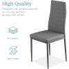 imageBest Choice Products 7Piece Glass Dining Set Modern Kitchen Table Furniture for Dining Room Dinette Compact SpaceSaving wGlass Tabletop 6 Upholstered PU Chairs Metal Steel Frame  BlackGrey