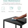 imageBest Choice Products 7Piece Glass Dining Set Modern Kitchen Table Furniture for Dining Room Dinette Compact SpaceSaving wGlass Tabletop 6 Upholstered PU Chairs Metal Steel Frame  BlackBlack