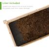 imageBest Choice Products 8x2ft Outdoor Wooden Raised Garden Bed Planter for Vegetables Grass Lawn Yard  NaturalNatural