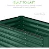 imageBest Choice Products 8x4x2ft Outdoor Metal Raised Garden Bed Deep Root Planter Box for Vegetables Flowers Herbs and Succulents w 478 Gallon Capacity  TerracottaDark Green