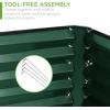 imageBest Choice Products 8x4x2ft Outdoor Metal Raised Garden Bed Deep Root Planter Box for Vegetables Flowers Herbs and Succulents w 478 Gallon Capacity  TerracottaDark Green