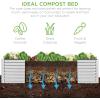 imageBest Choice Products 8x4x2ft Outdoor Metal Raised Garden Bed Deep Root Planter Box for Vegetables Flowers Herbs and Succulents w 478 Gallon Capacity  TerracottaGalvanized