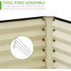 imageBest Choice Products 8x4x2ft Outdoor Metal Raised Garden Bed Deep Root Planter Box for Vegetables Flowers Herbs and Succulents w 478 Gallon Capacity  TerracottaWood Grain