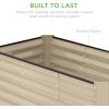 imageBest Choice Products 8x4x2ft Outdoor Metal Raised Garden Bed Deep Root Planter Box for Vegetables Flowers Herbs and Succulents w 478 Gallon Capacity  TerracottaBeige