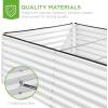 imageBest Choice Products 8x4x2ft Outdoor Metal Raised Garden Bed Deep Root Planter Box for Vegetables Flowers Herbs and Succulents w 478 Gallon Capacity  TerracottaWhite