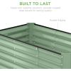 imageBest Choice Products 8x4x2ft Outdoor Metal Raised Garden Bed Deep Root Planter Box for Vegetables Flowers Herbs and Succulents w 478 Gallon Capacity  TerracottaSage Green